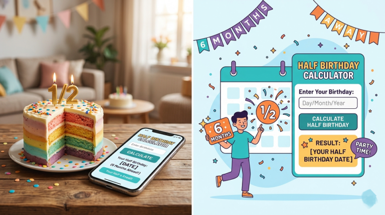half birthday calculator
