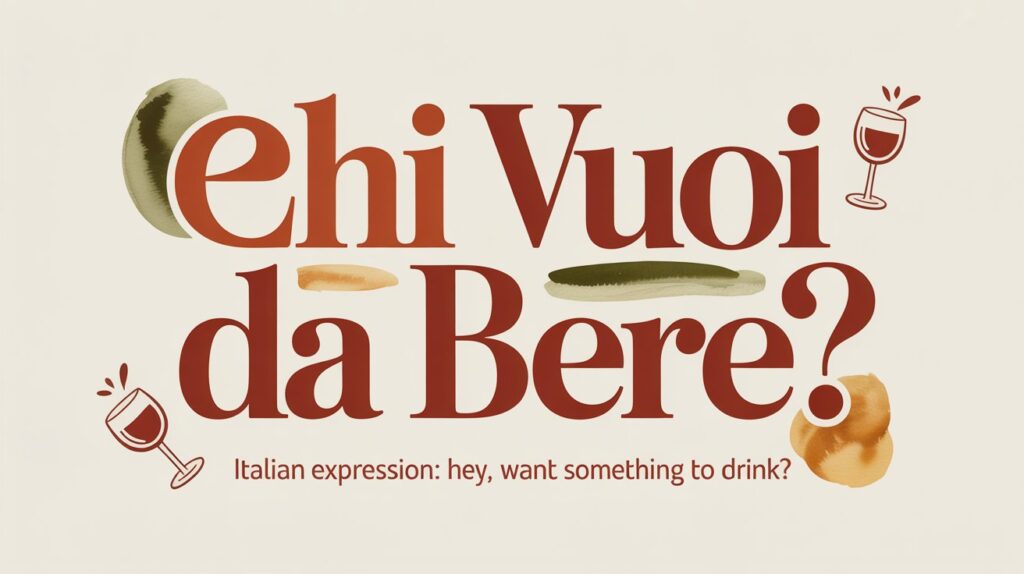 Ehi Vuoi Da Bere – Meaning, Usage, and Cultural Context