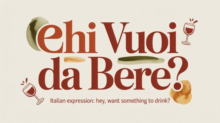 Ehi Vuoi Da Bere – Meaning, Usage, and Cultural Context