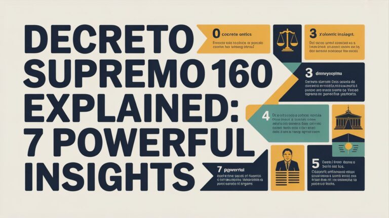 Decreto Supremo 160 Explained 7 Powerful Insights